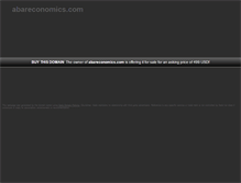 Tablet Screenshot of abareconomics.com